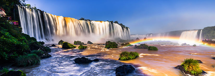 the great foz waterfalls in brazil