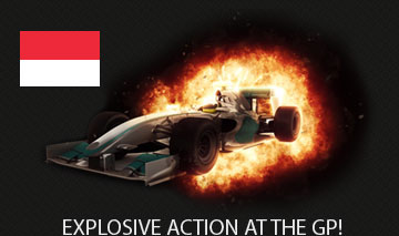 Monaco helmut flag with a racing car explosion