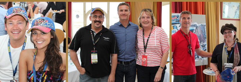 happy guests with david coulthard