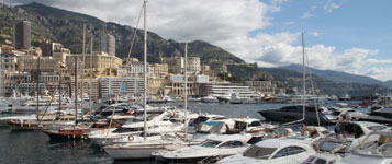 yachts in monaco harbour